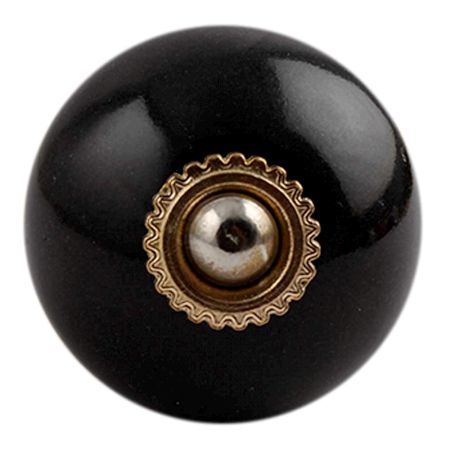 Black Golden Fitting  Ceramic Dresser Knob Online